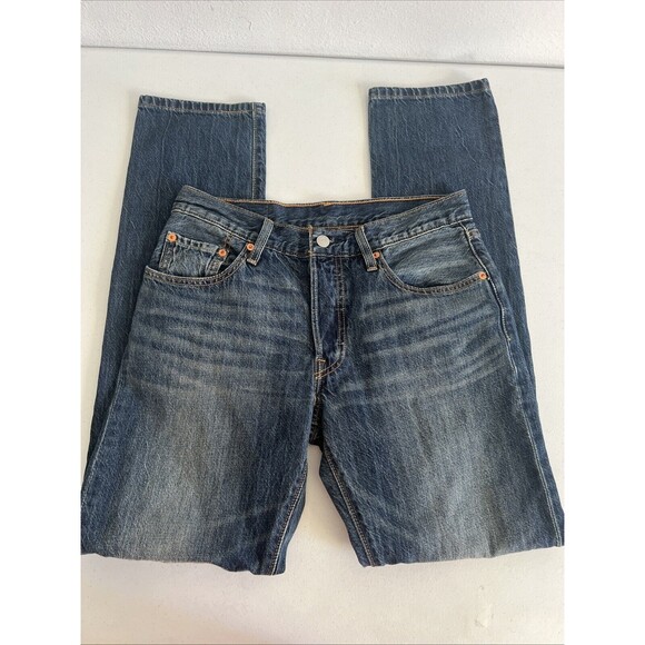 Levis 501 Jeans Womens 26 X32 Blue Original Fit Denim - Picture 10 of 11